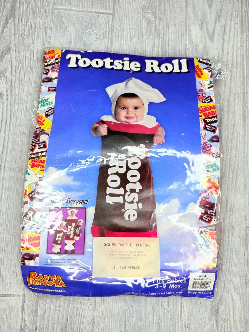 Rasta Imposta Tootsie Roll Bunting halloween Costume dress up cosplay candy baby